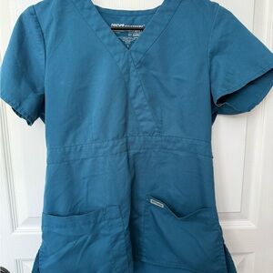 Grey's Anatomy Teal Scrub Top
